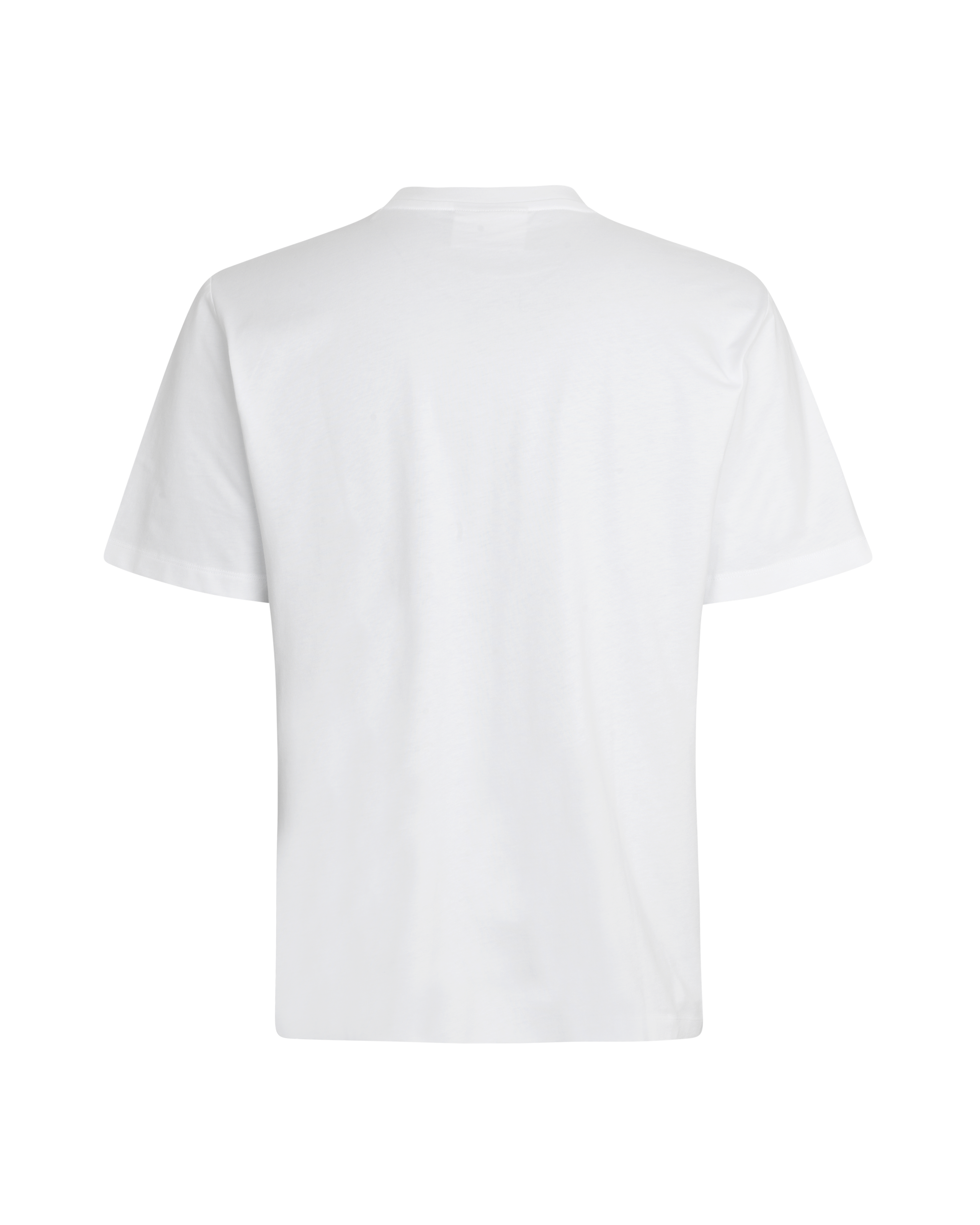 White Off-Race Logo T-shirt, rear flat lay view