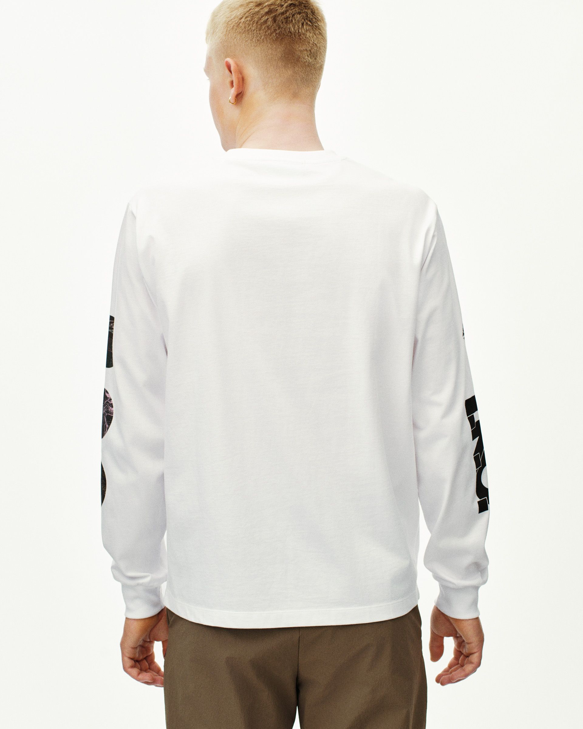 White T.K.O. Off-Race Long Sleeve T-Shirt | Pas Normal Studios