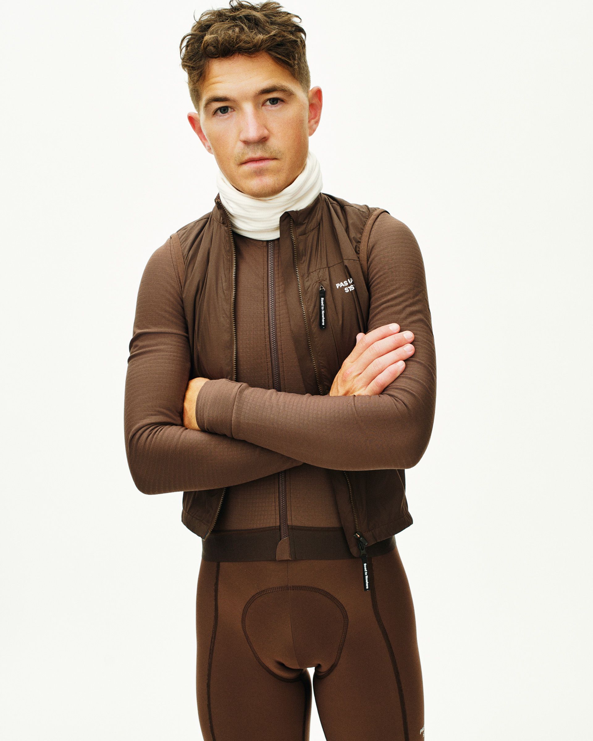 PAS NORMAL STUDIOS Men’sジレ XL ブラウン パス・ノーマル・スタジオ2022秋冬サイクルウエアコレクション第