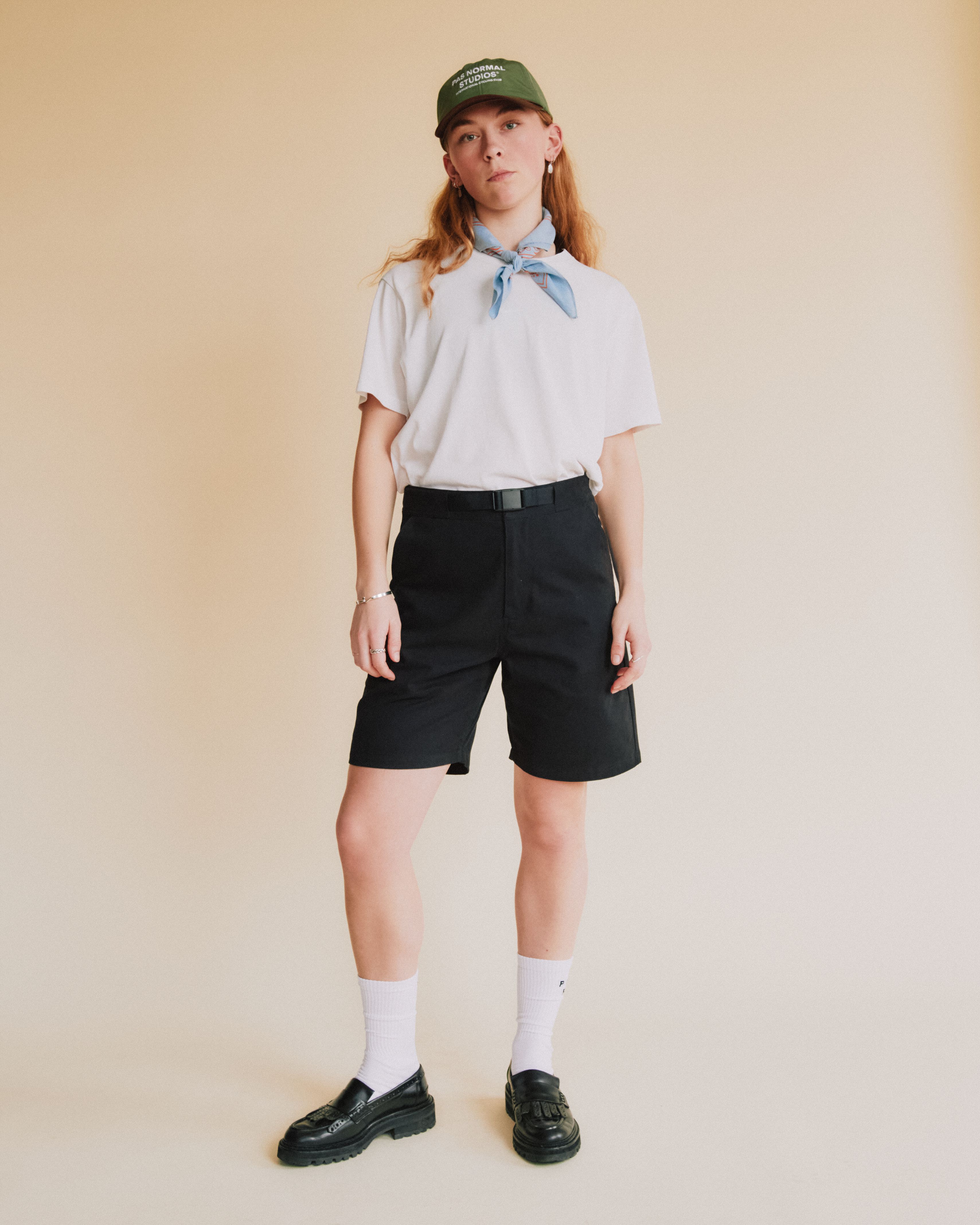 Off-Race Cotton Twill Shorts | Pas Normal Studios
