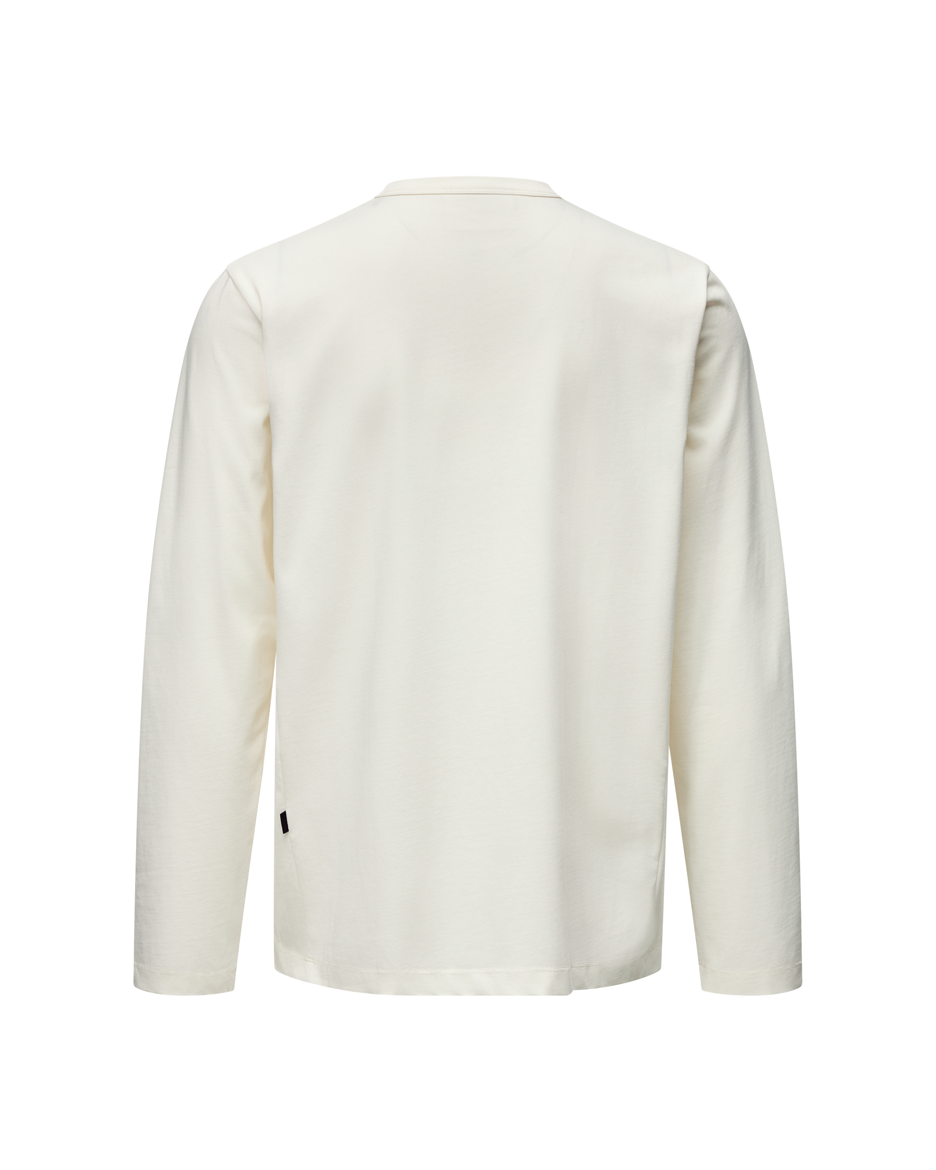 Off White Off-Race Cotton Tech Graphic long sleeve t-shirt, rear view with collar detail