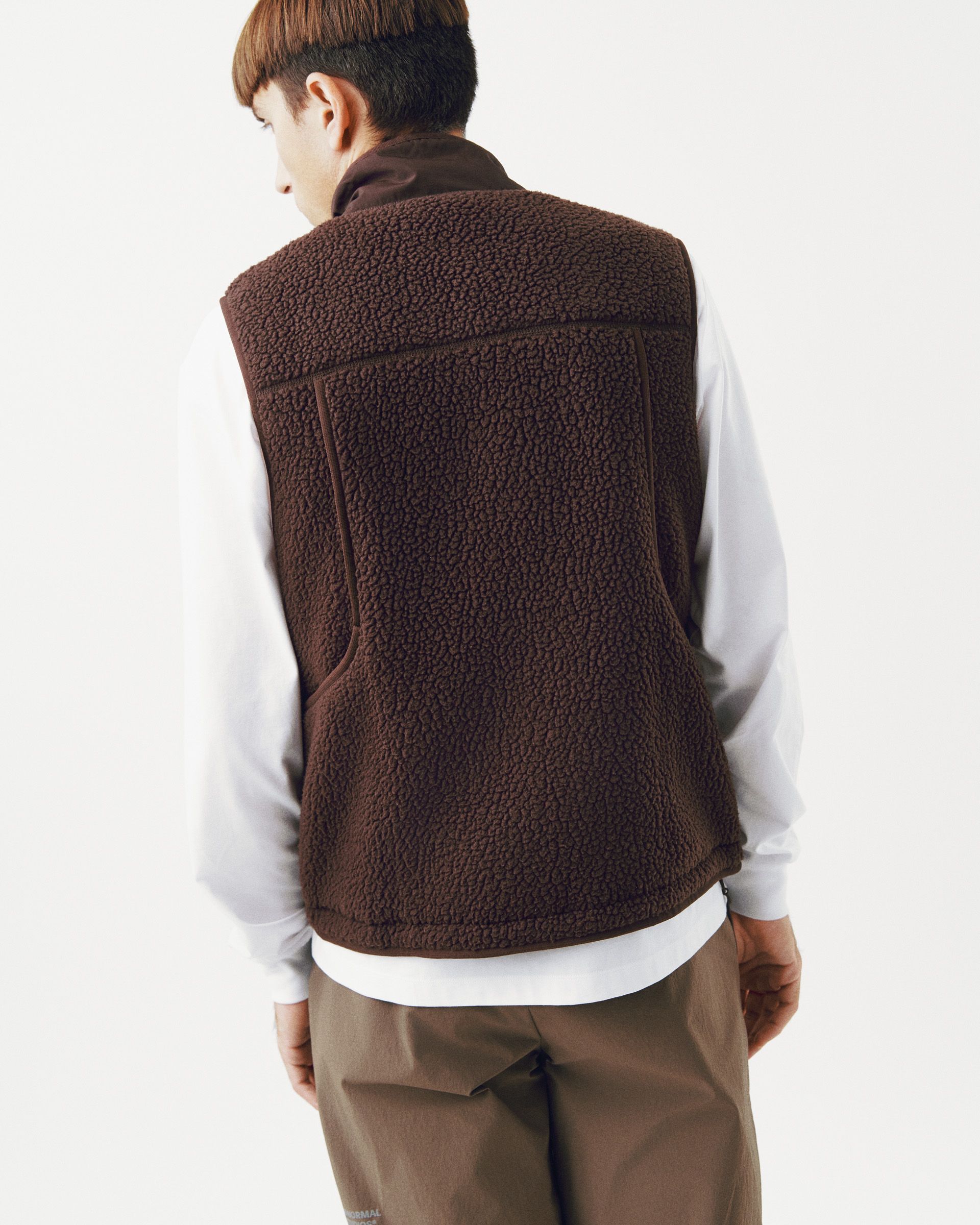 Men's Off-Race Pile Fleece Vest | Pas Normal Studios