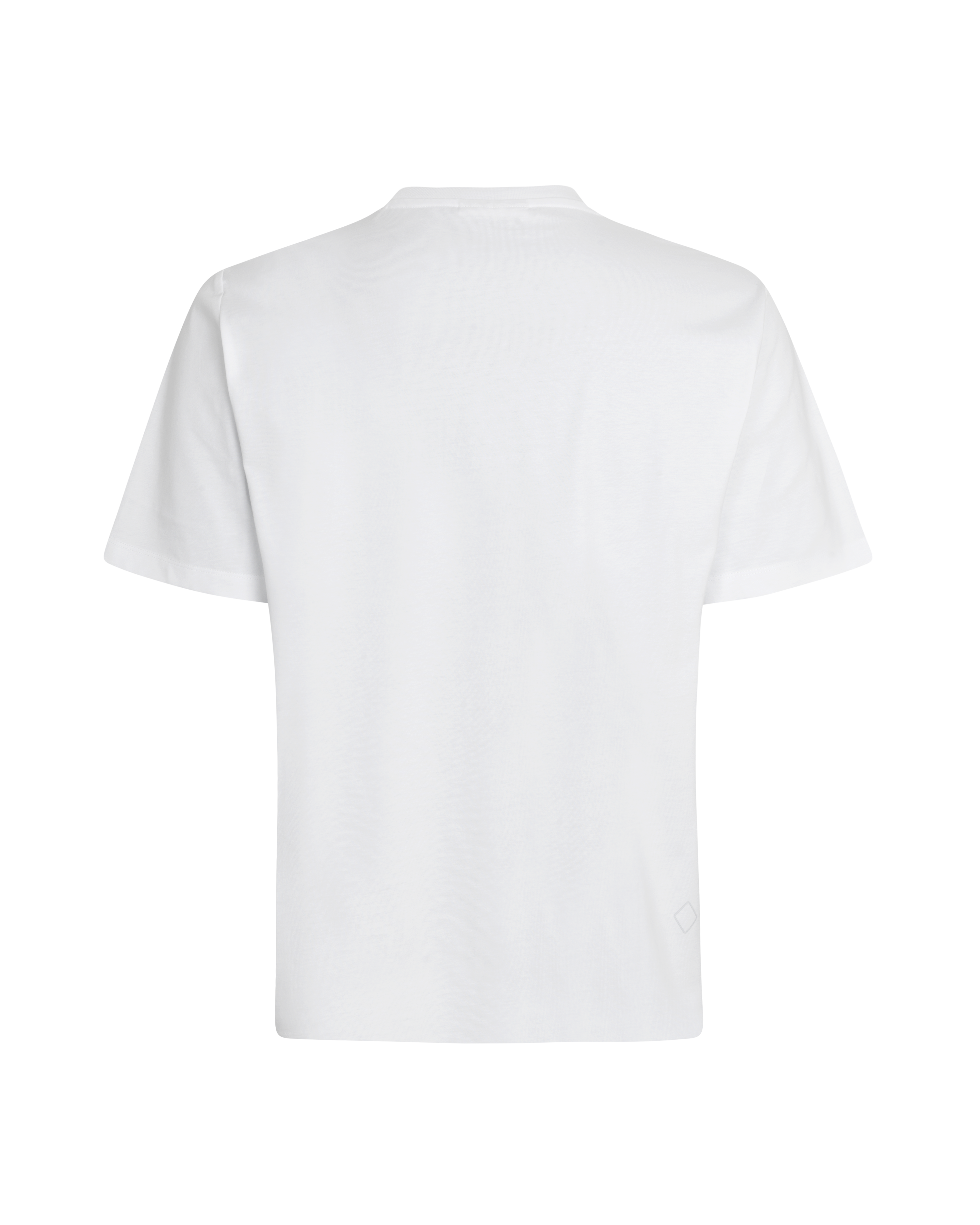 White Off-Race Graphic t-shirt, rear flat lay view