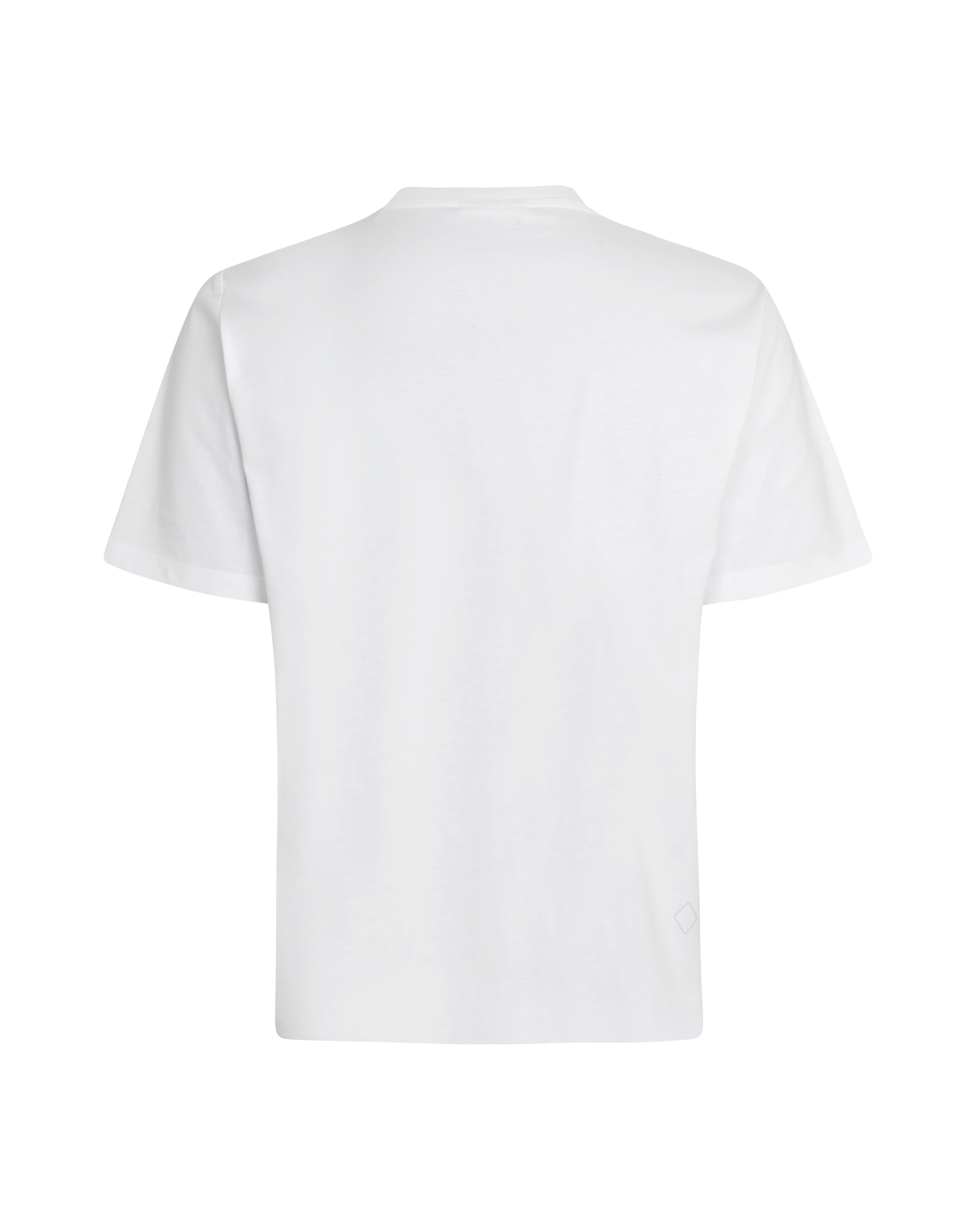 White Off-Race Graphic t-shirt, rear flat lay view