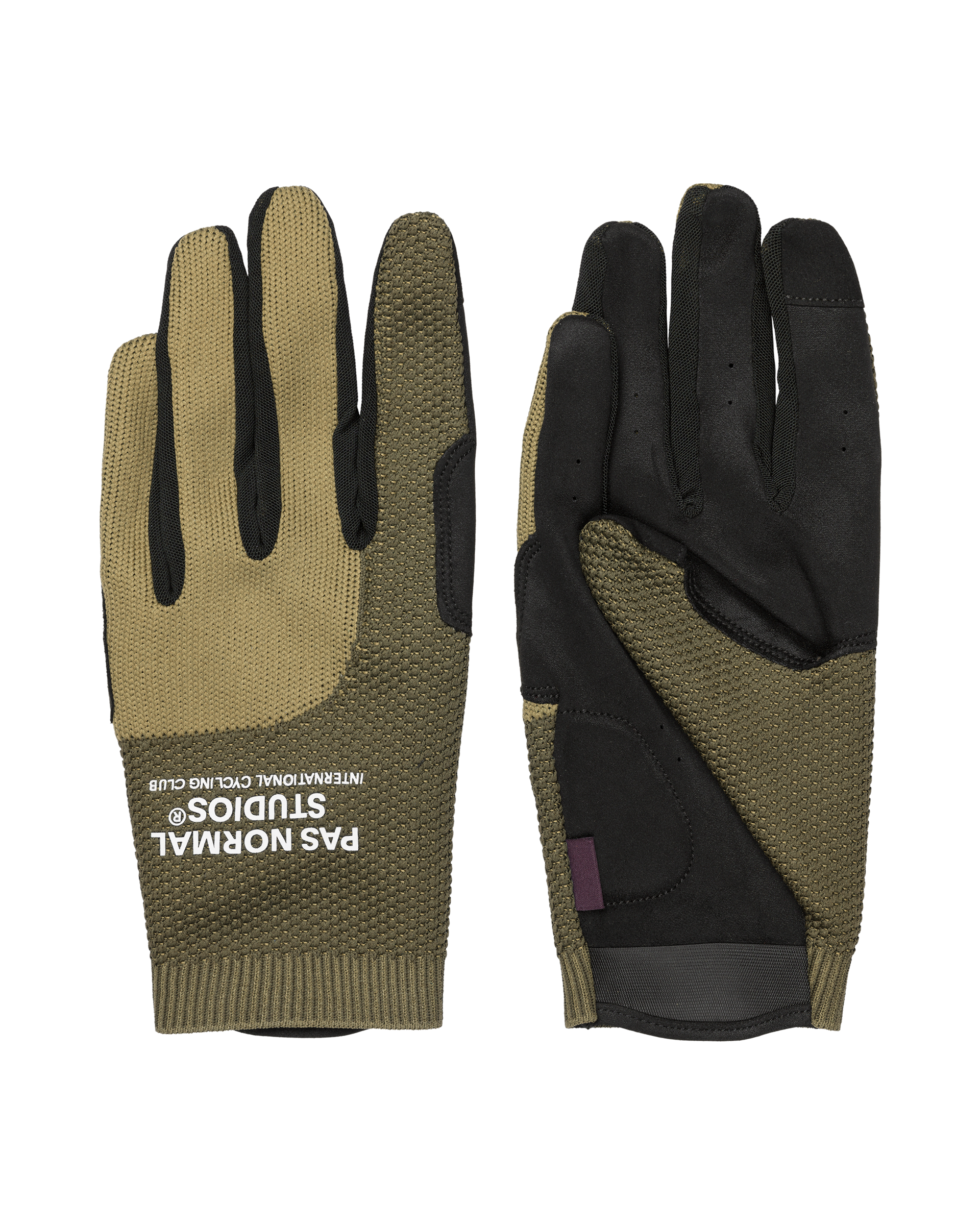 Earth Escapism gloves pair with textured palm and knit cuff