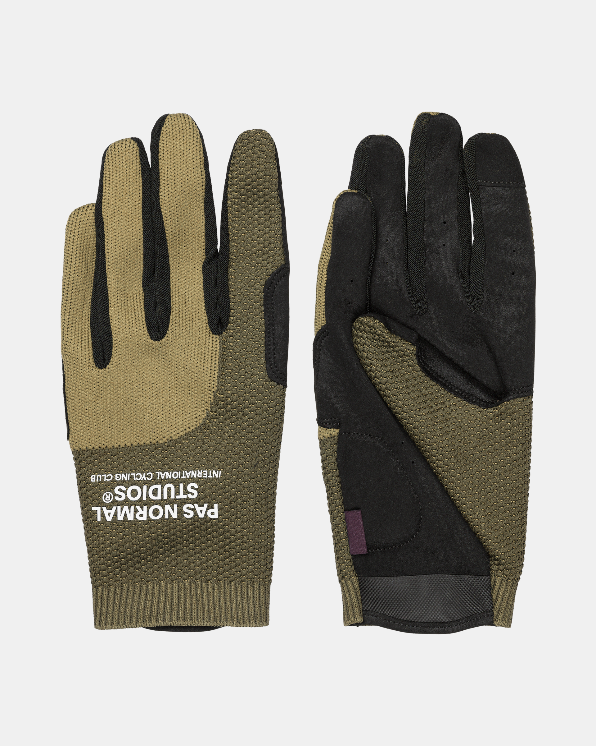 Earth Escapism gloves pair with textured palm and knit cuff