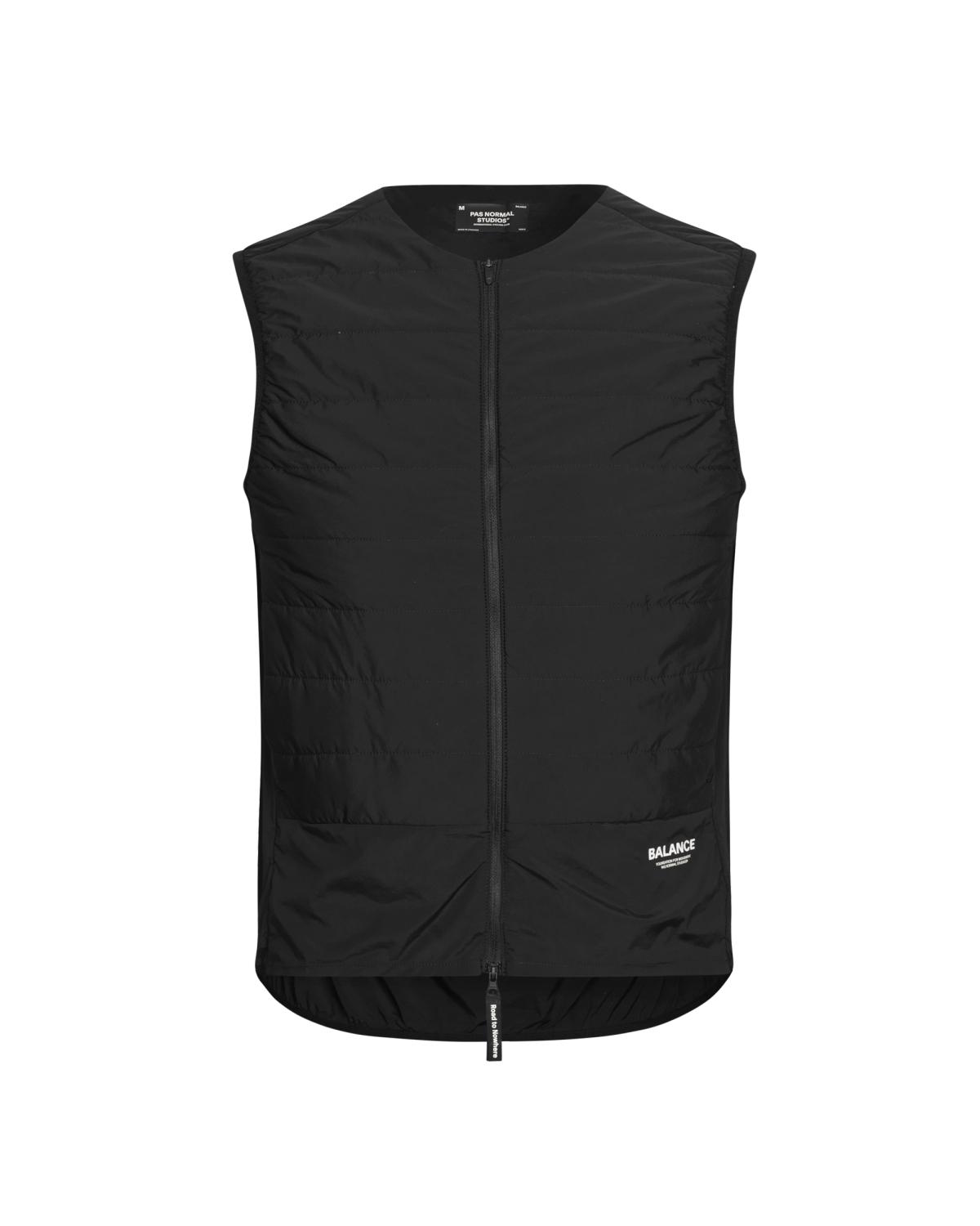 ダウンベスト Palm Angels SS24 Black nylon vest (PWEA118S24FAB001 1003) c78b5ce1688f1289ef4cf4b71000d3