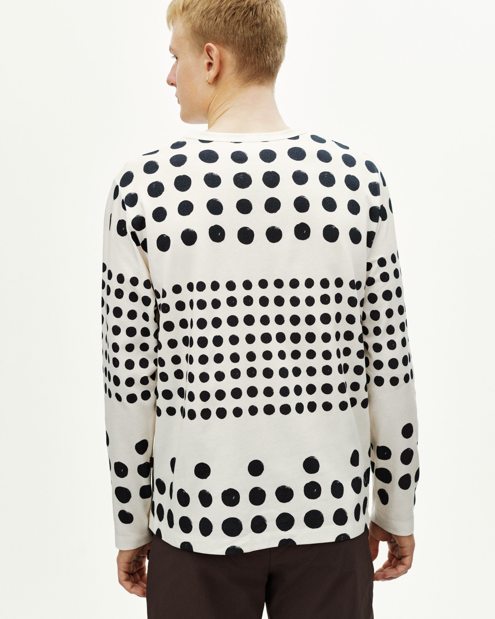 ウェア Pas Normal Studios Dot Off White Men's S Off White Off-Race Graphic Long Sleeve Cotton T-Shirt | Pas Normal