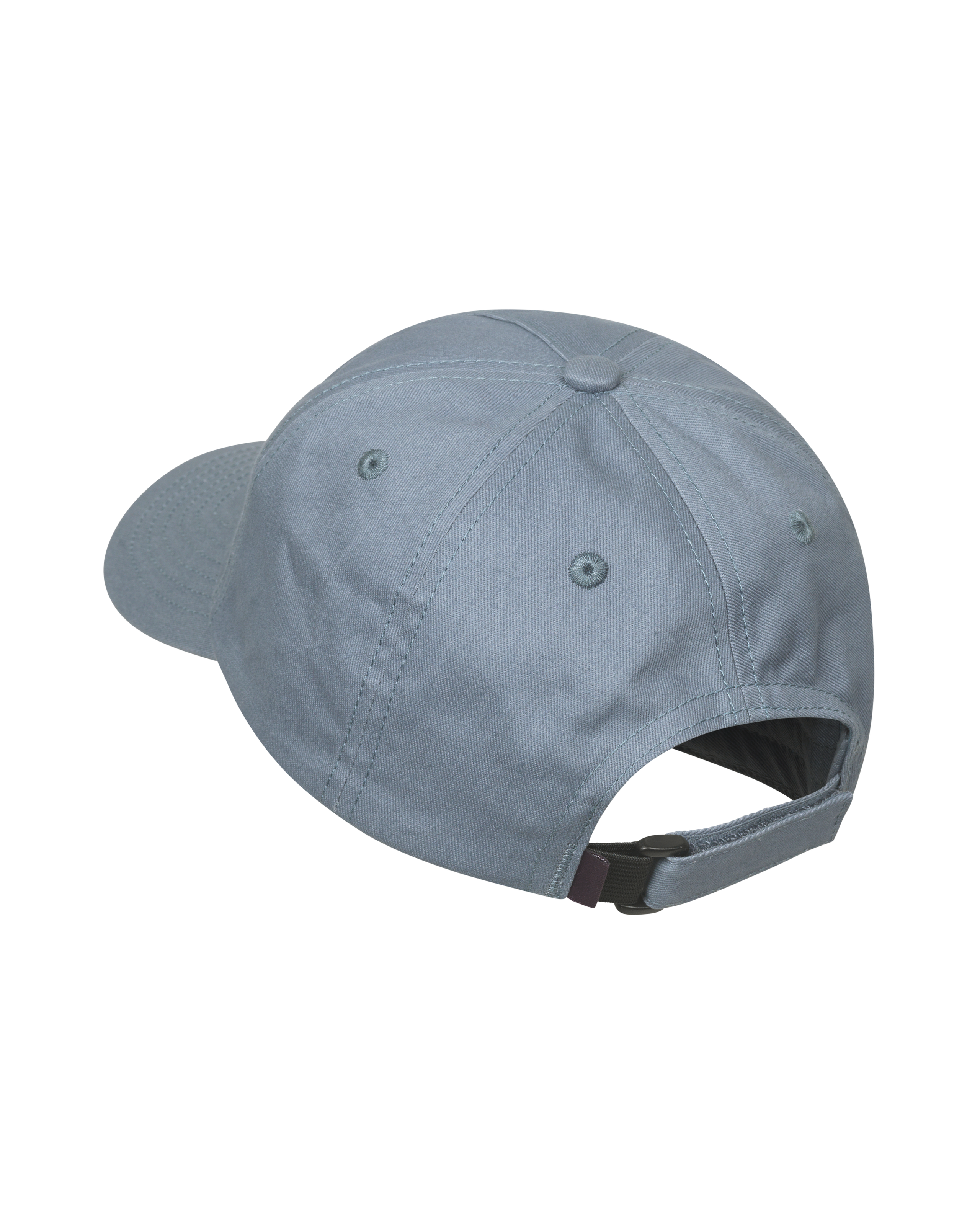 Light Blue Off-Race Cotton cap, rear three-quarter view with adjustable strap