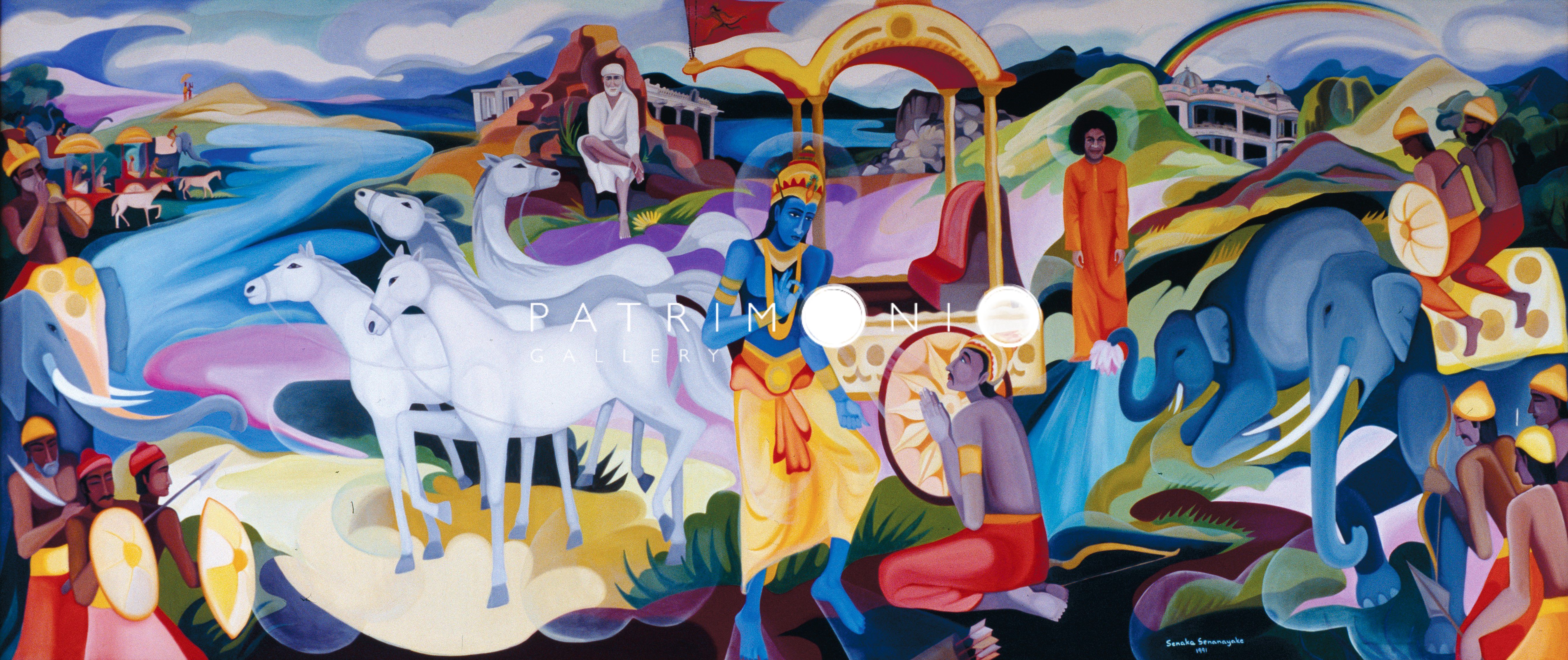 Mural At Sai Mandir Colombo