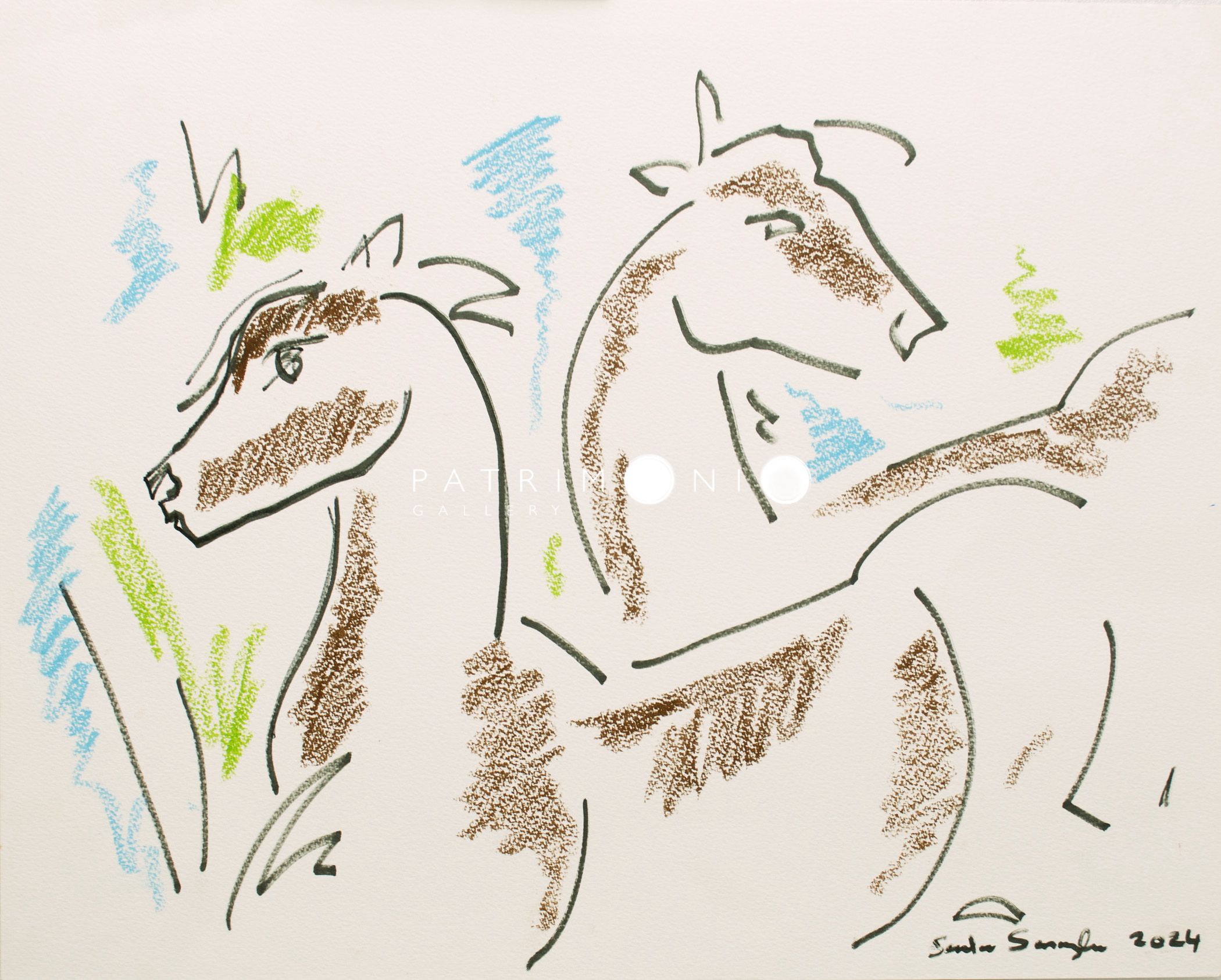 Untitled (Brown Horses)