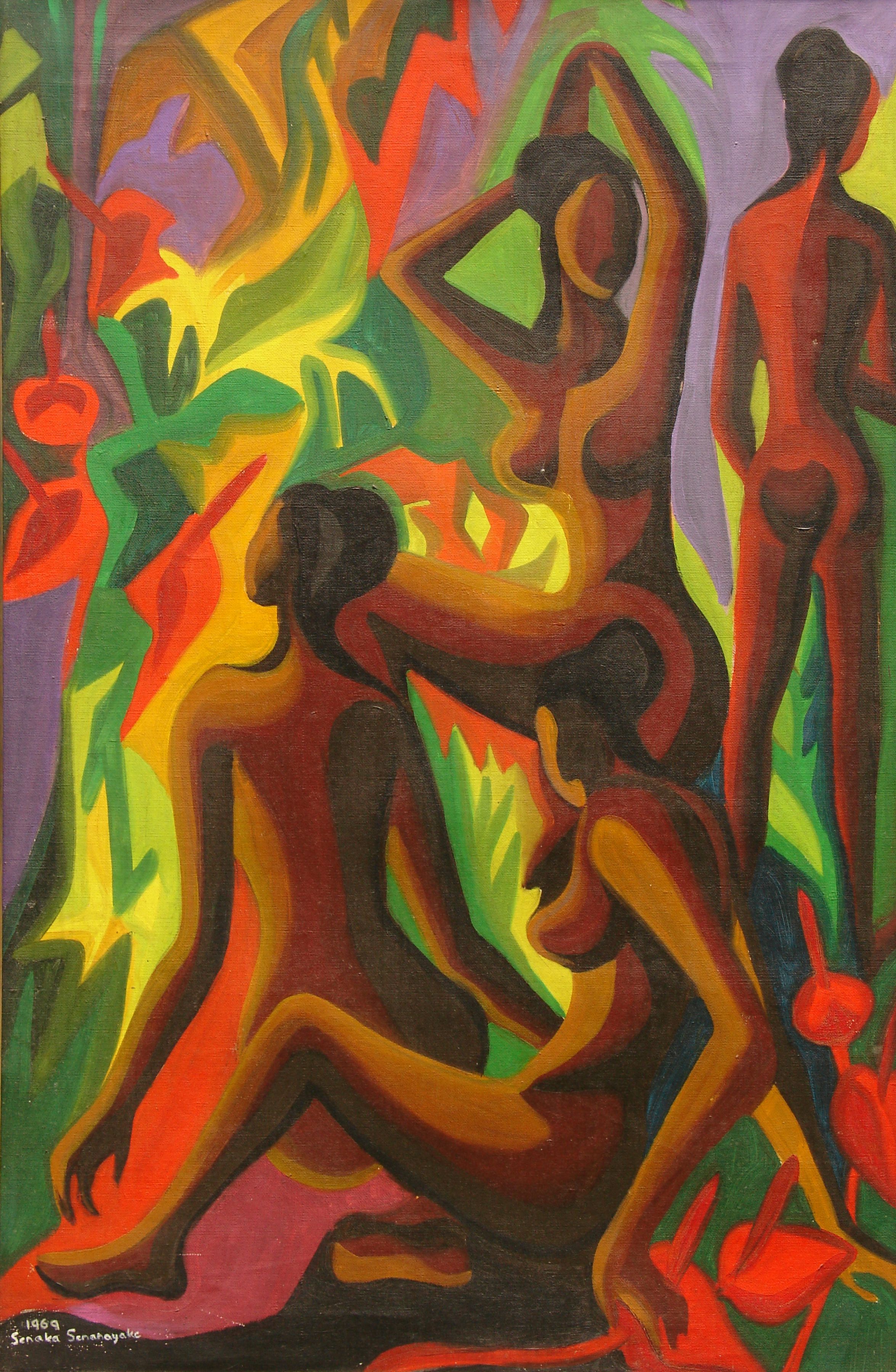 Women With Anthuriums