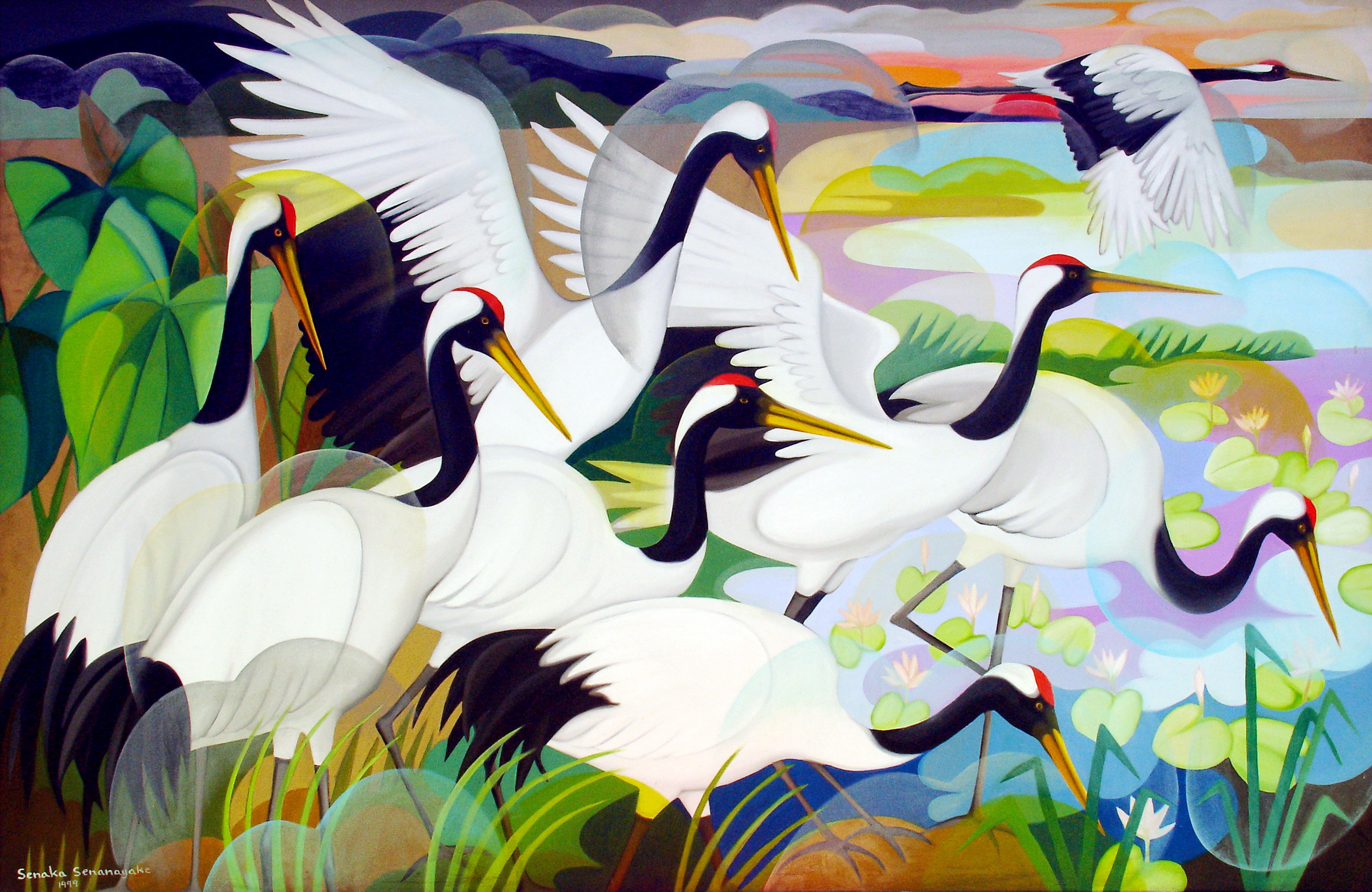 Monchurian Cranes