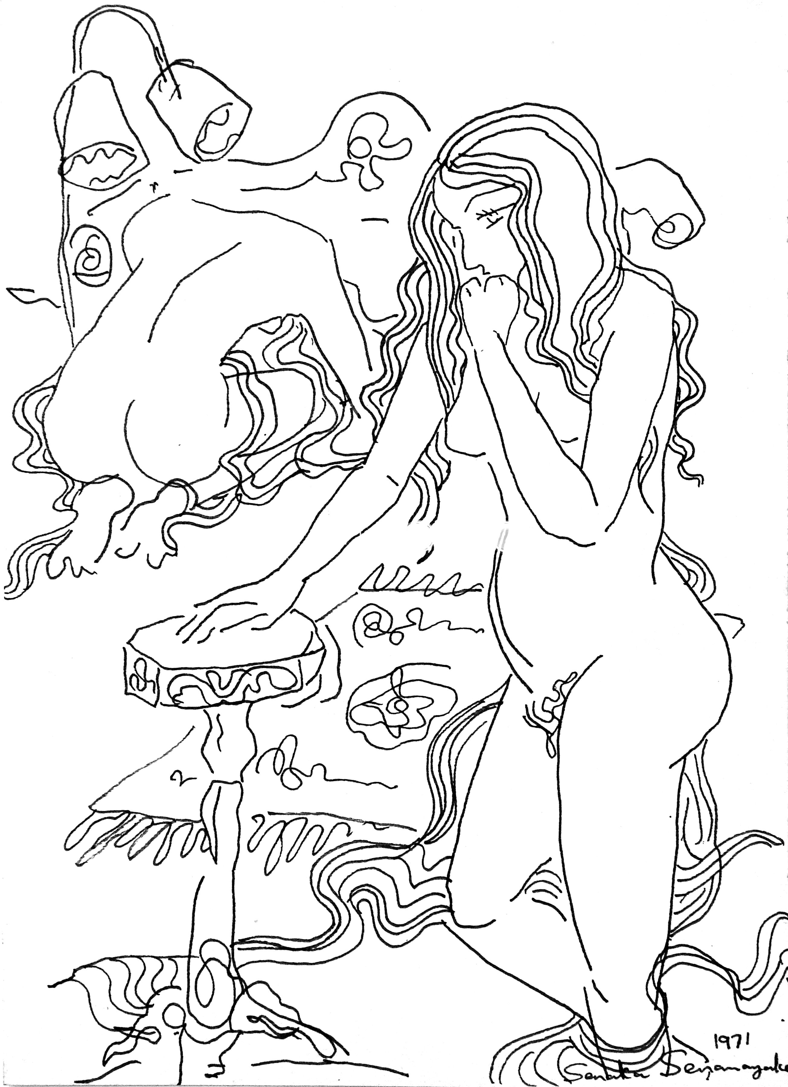 Line Drawing Women