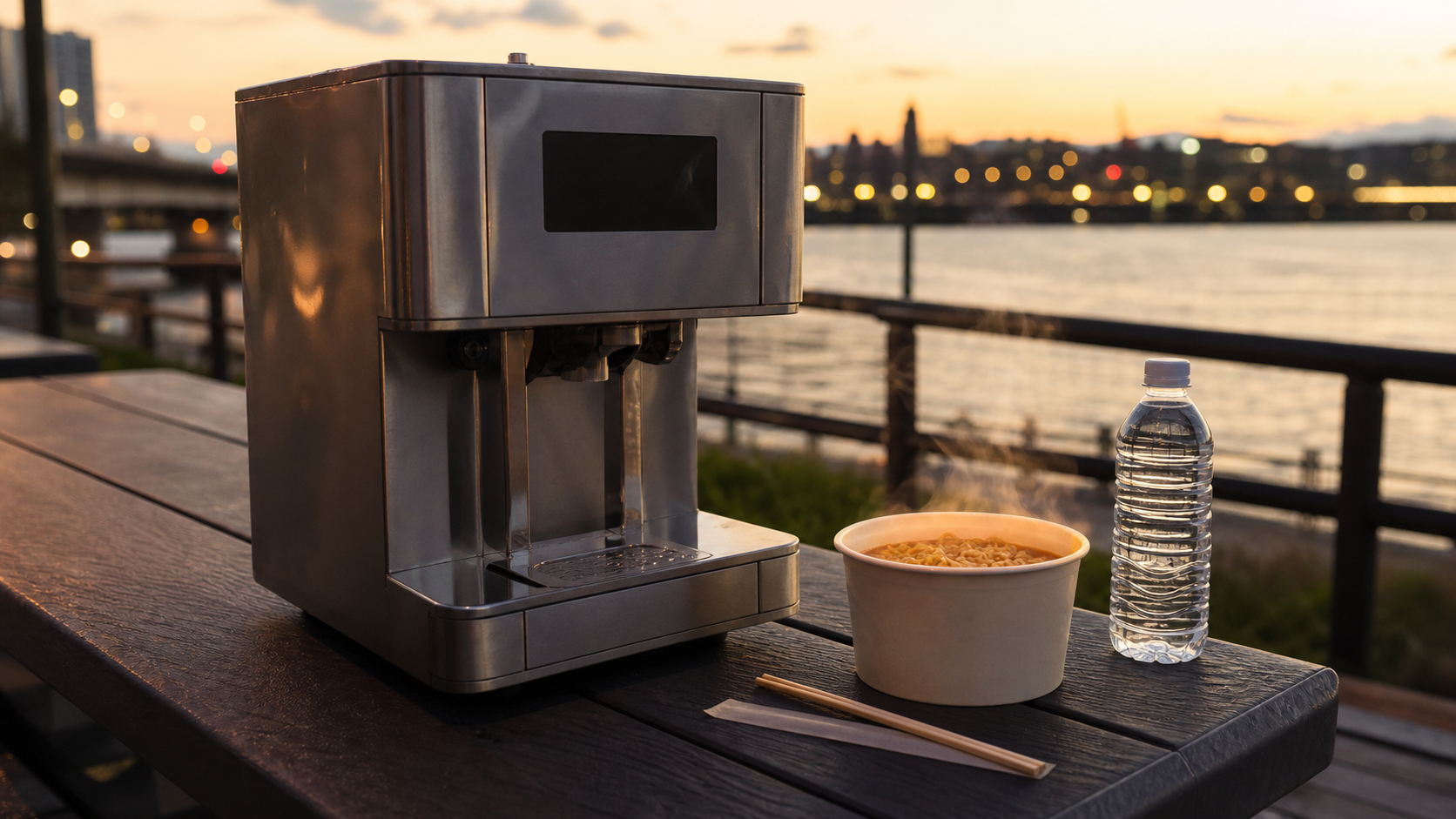 Karina owns a Han River ramyeon machine — KWaveWire editorial desk codex hero