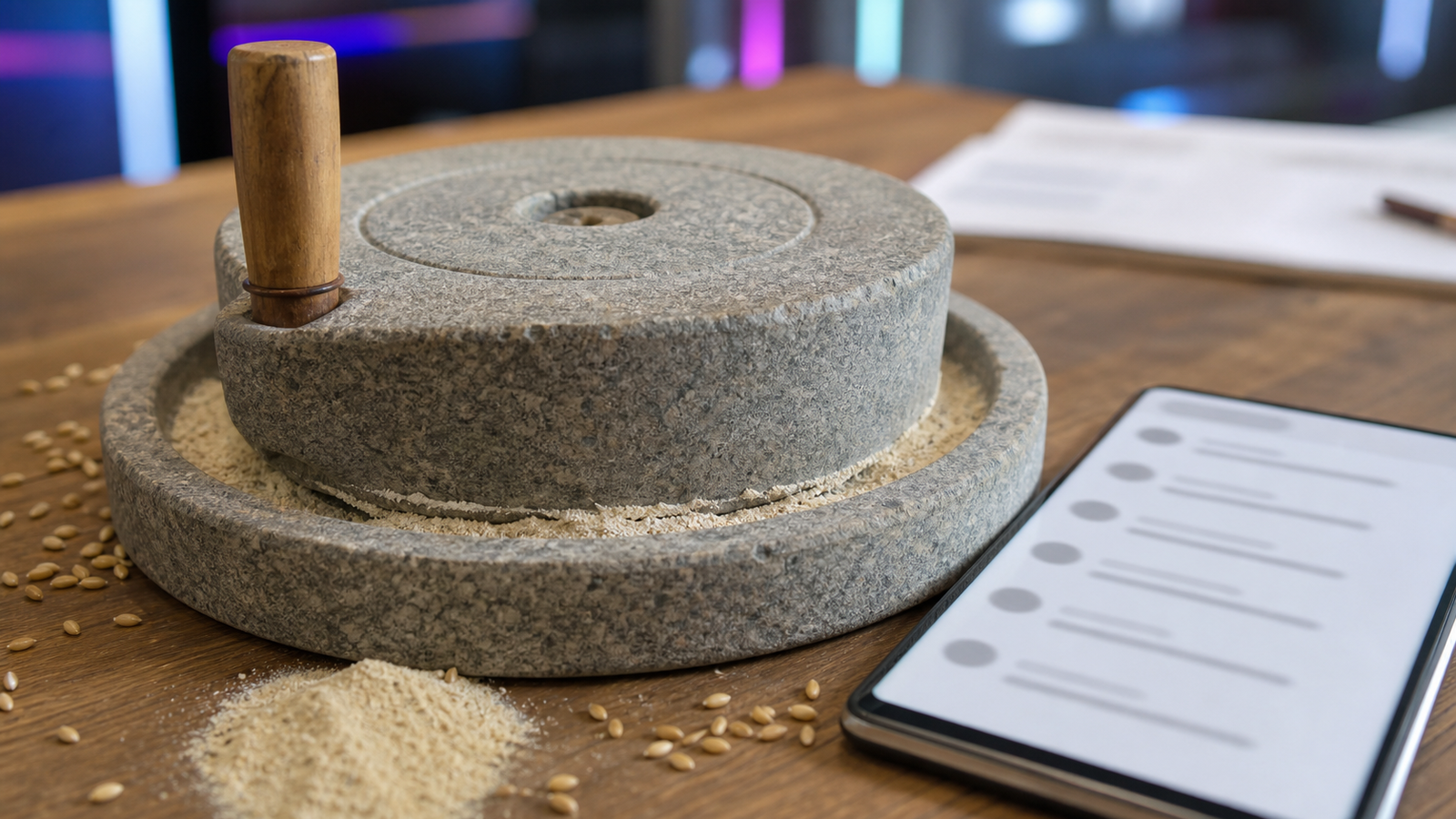 Karina grinds a millstone as viewers pun on her name in comments — KWaveWire editorial desk codex hero