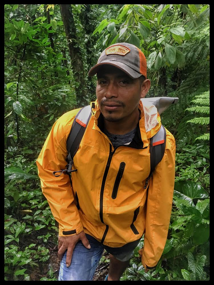 Yoel Sanchez on a hike in Bocas del Toro