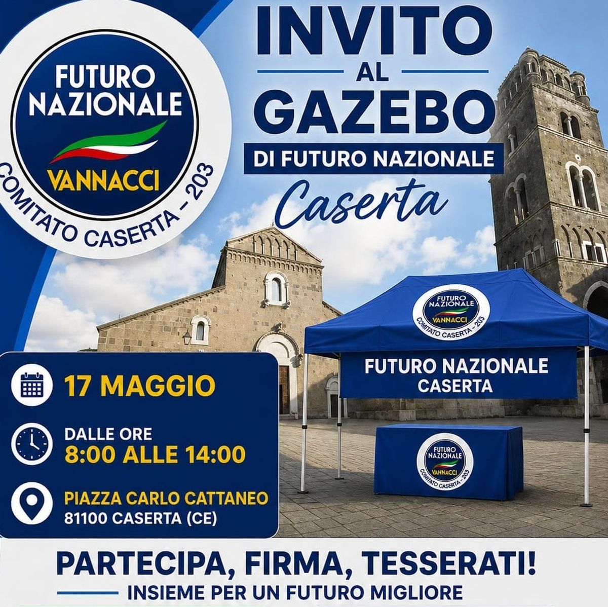 Arnaldo Gadola, il motore del cambiamento: a Caserta parte una nuova stagione di partecipazione civica