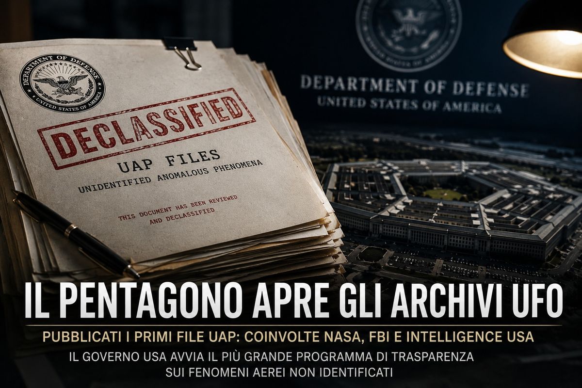 Stati Uniti, il Pentagono avvia la pubblicazione ufficiale dei file UFO/UAP