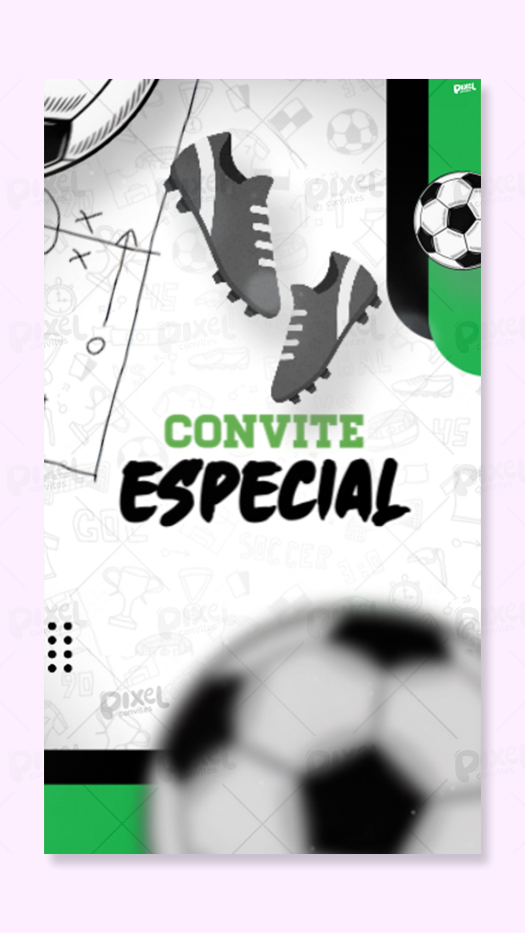 Convite Animado Futebol A Festa Dos Campeões