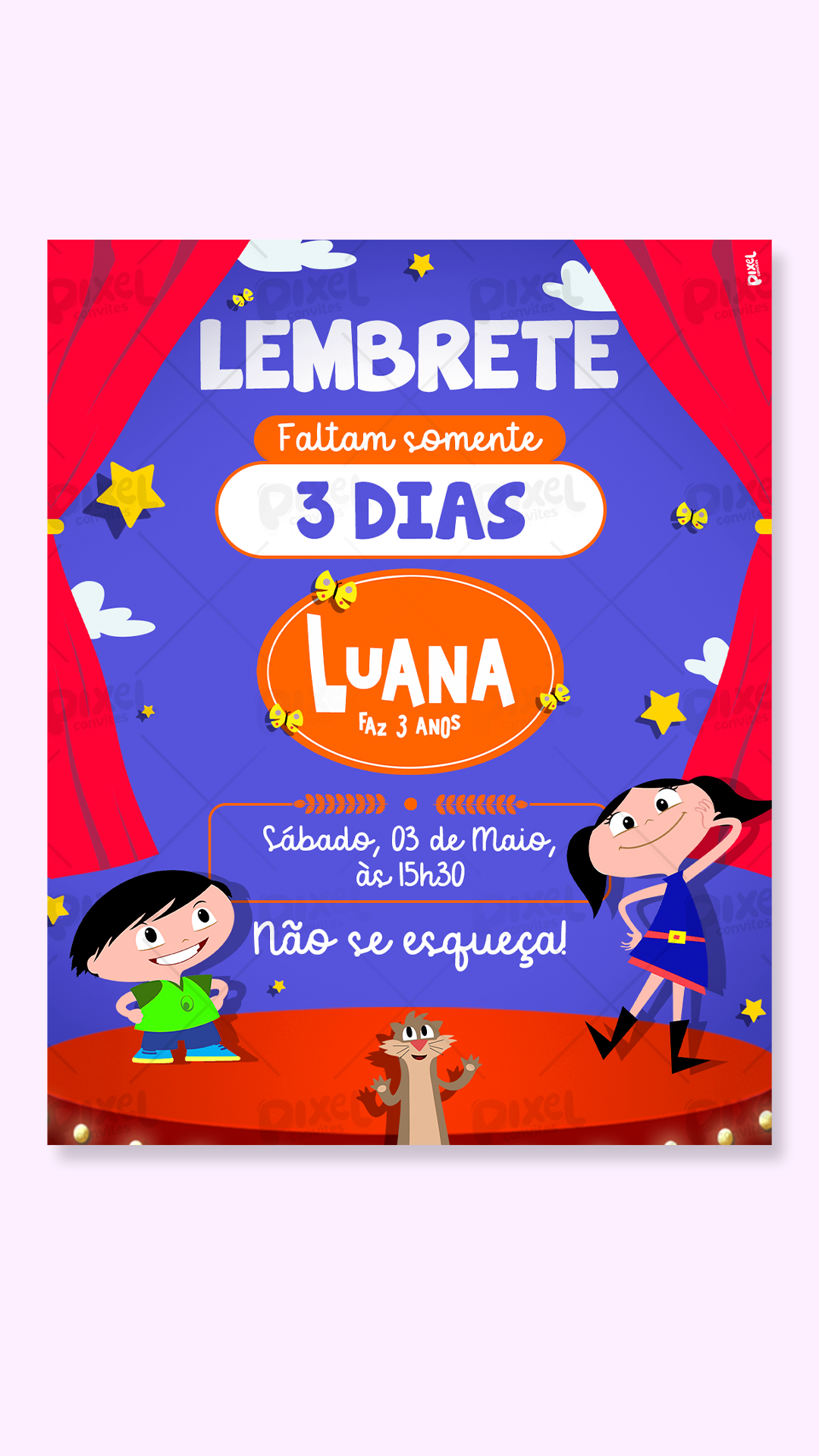 Lembrete Show Da Luna Festa Das Descobertas
