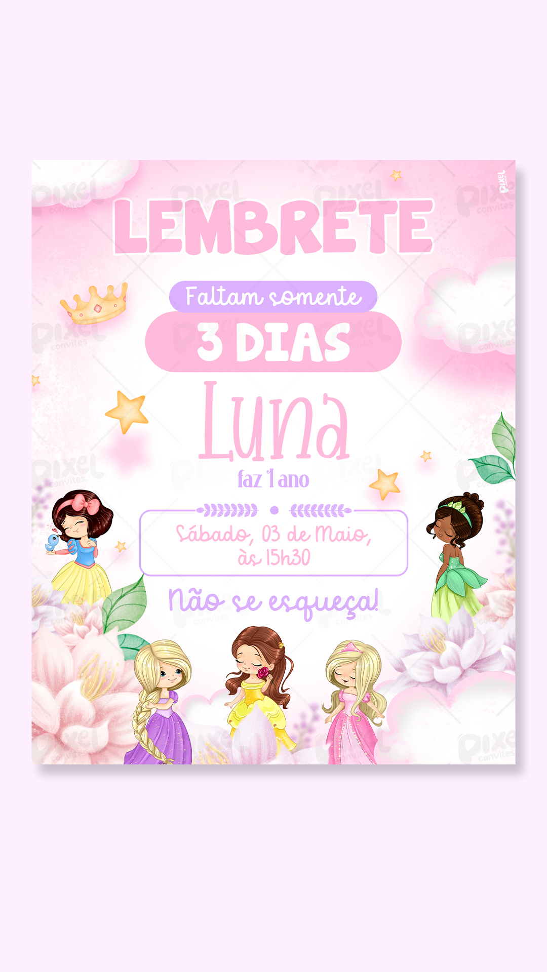 Lembrete Princesas Da Disney Baby Uma Nova Princesa No Reino