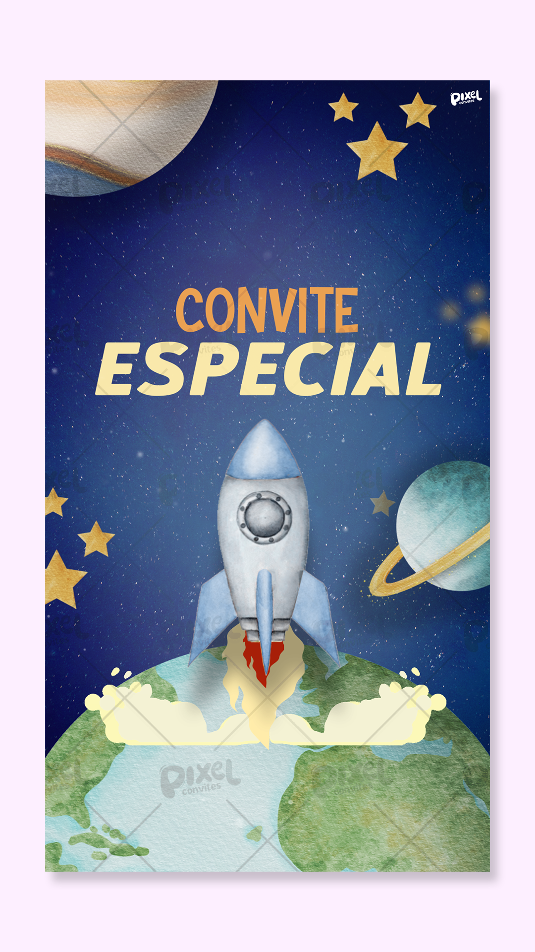 Convite Animado Meu Pequeno Astronauta
