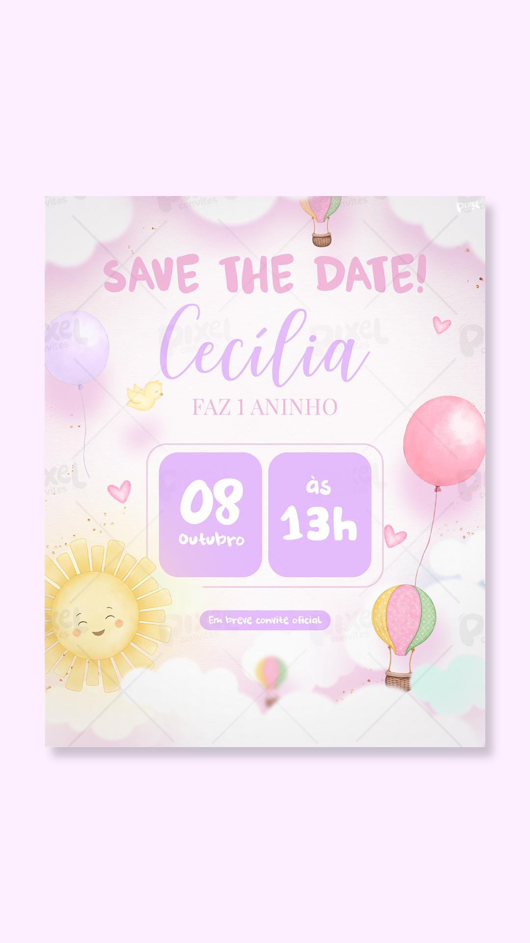 Save The Date 365 Dias De Sorrisos - Menina
