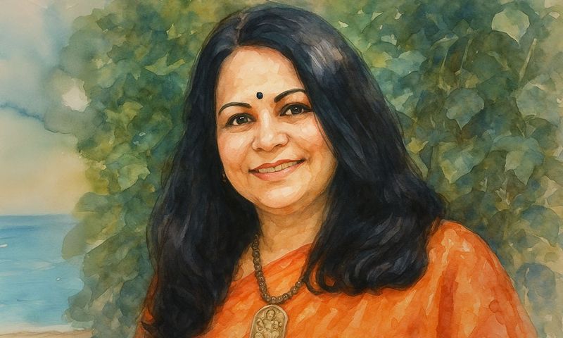 With Shefali Vaidya
