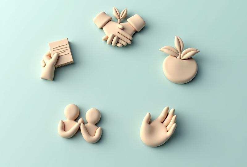 Пять шагов к устойчивости при экотревожности — 3D-клэй иллюстрация