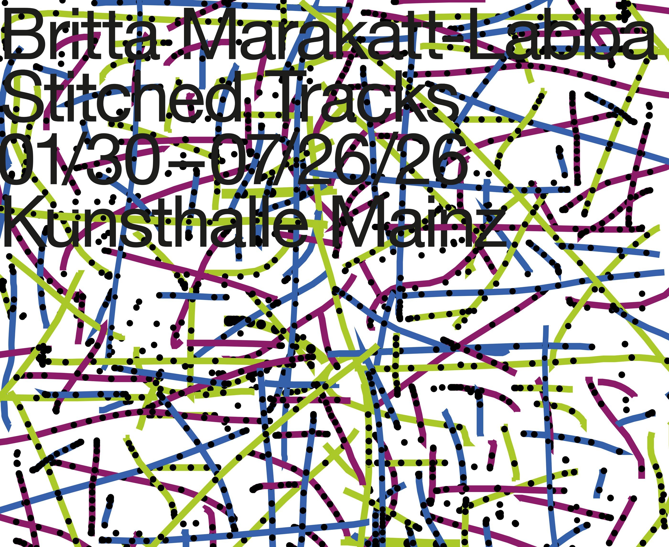 Britta Marakatt-Labba – Stitched Tracks - Ausstellungsansicht