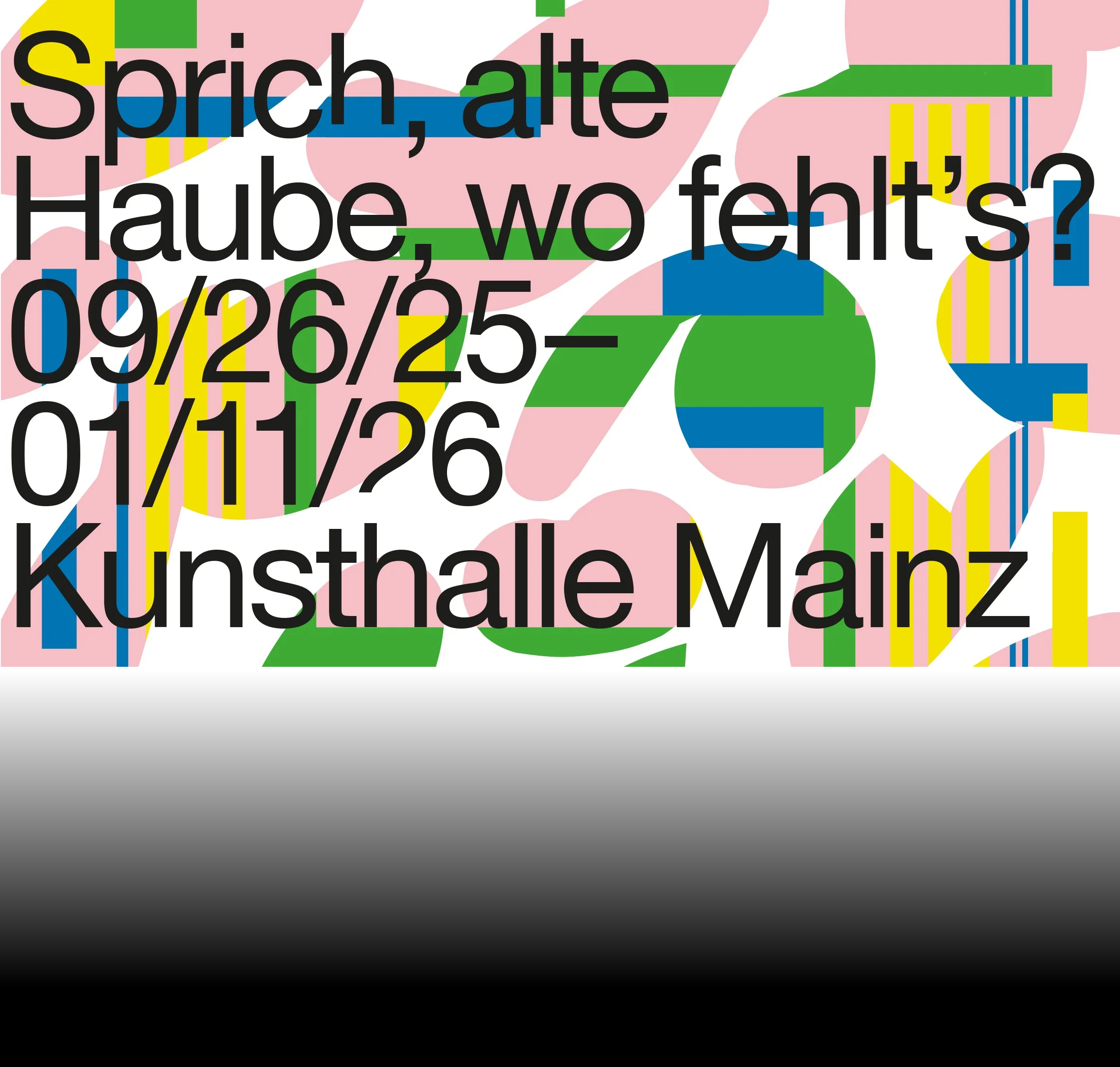 Sprich, alte Haube, wo fehlt’s? - Ausstellungsansicht