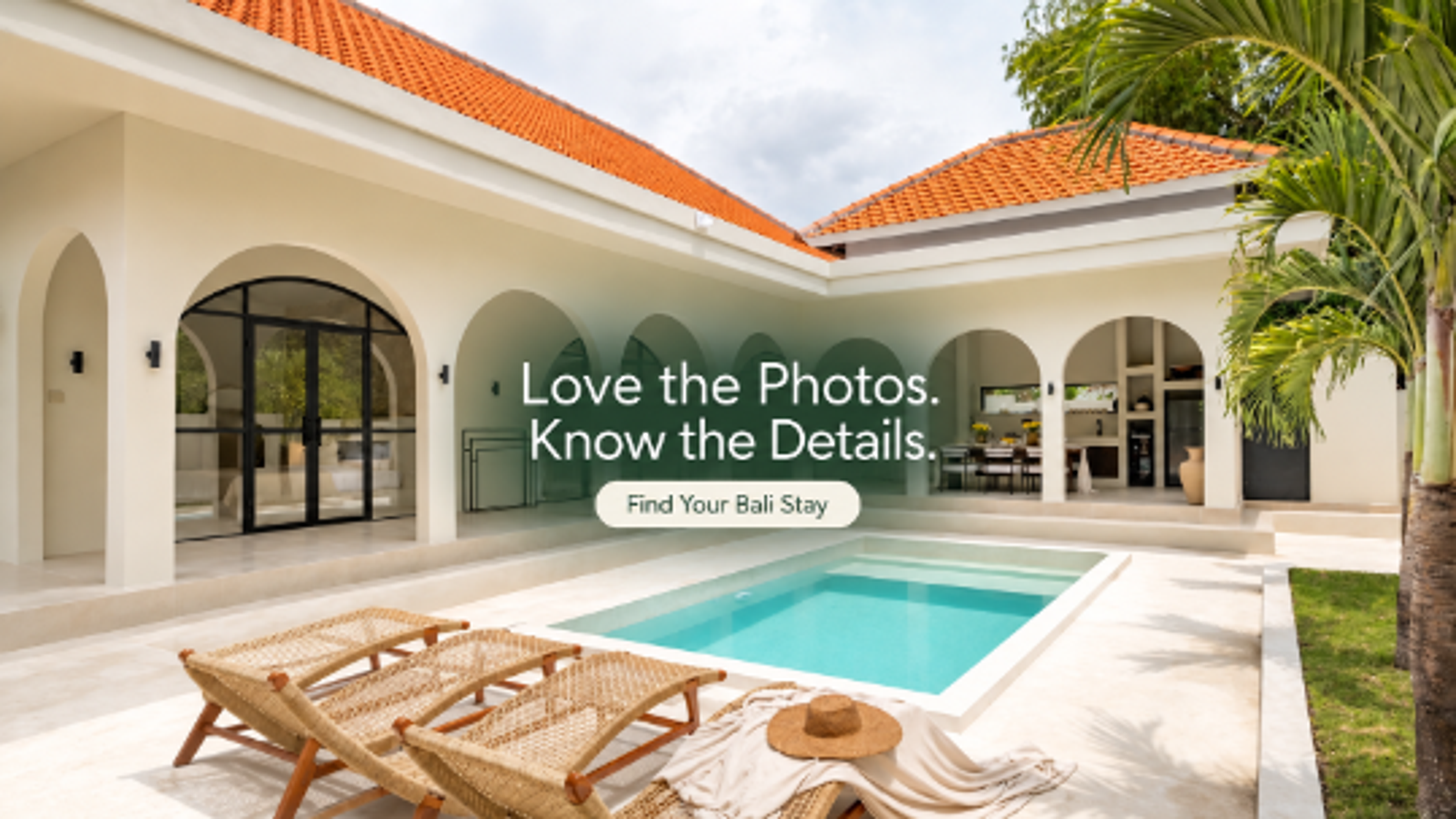 Bali villa with a private pool, illustrating what to check before booking a villa seen on Instagram.