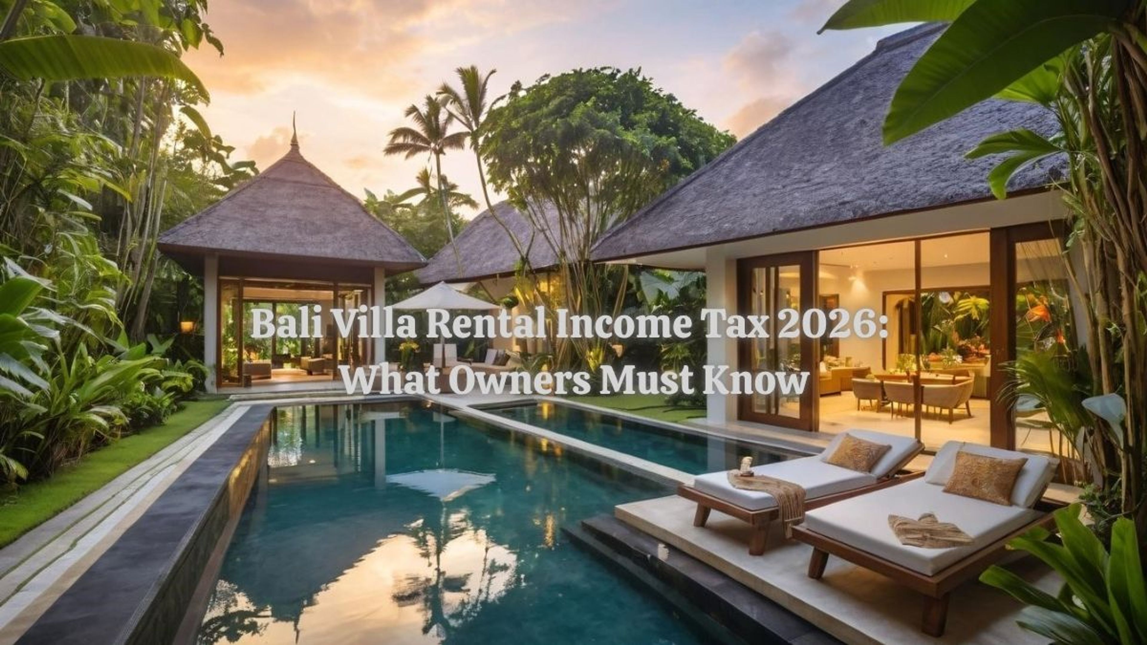 Bali Villa Rental Income Tax 2026: What Owners Must Know