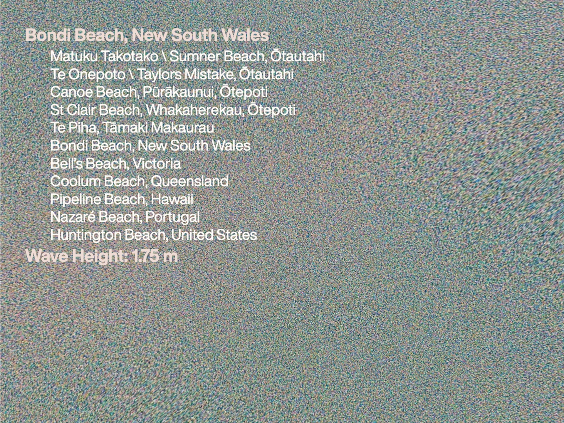 List of beach locations