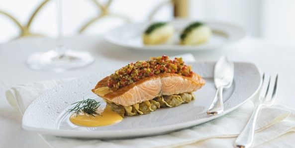 Salmão do restaurante Chartreuse