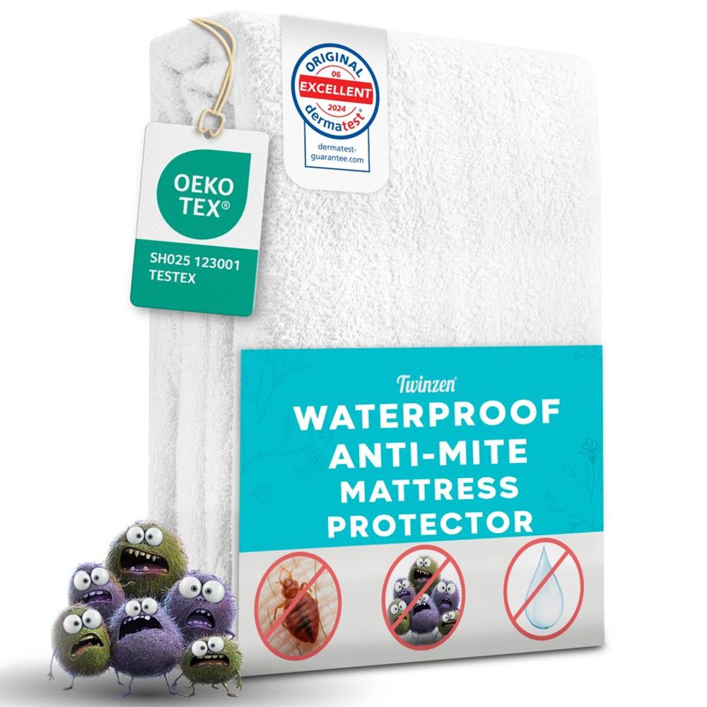 Waterproof mattress encasement