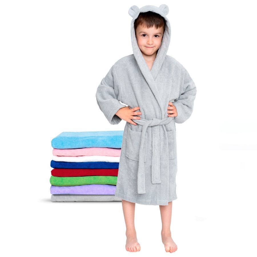 Kids' bathrobe — Grey