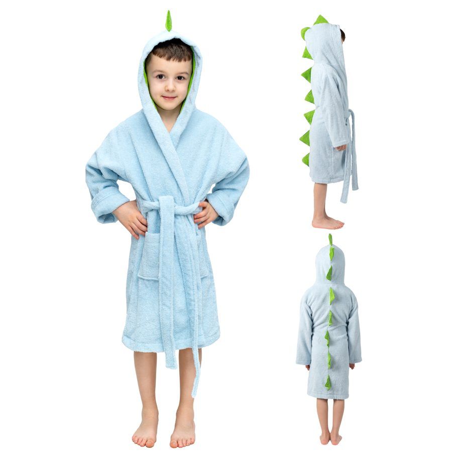 Kids' patterned bathrobe — Dino