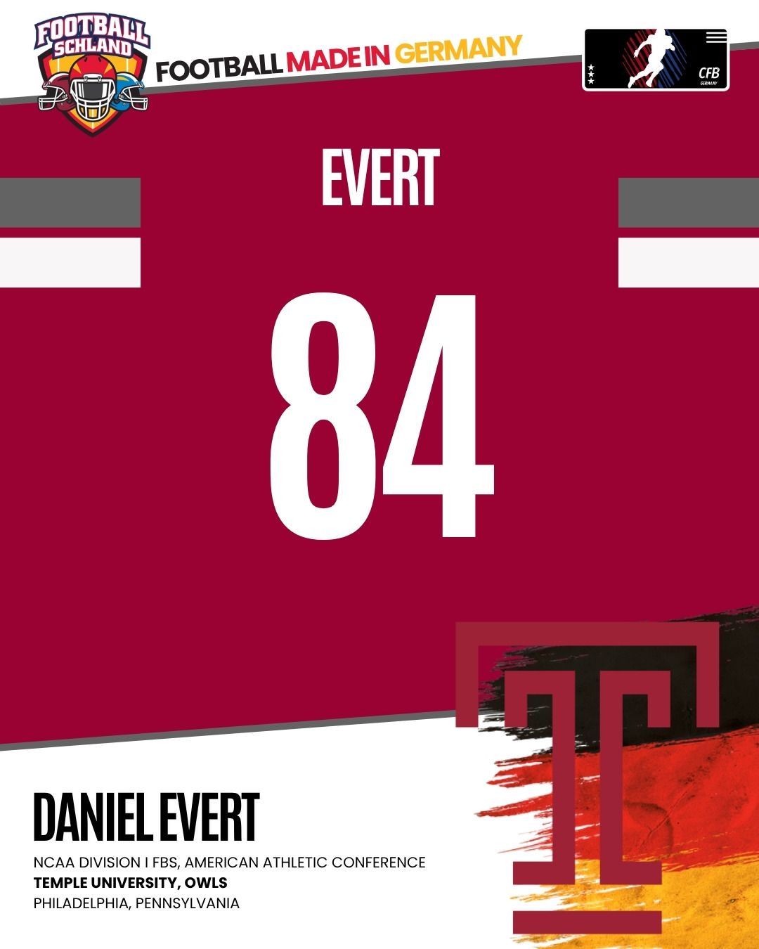 Daniel Evert Spielerkarte