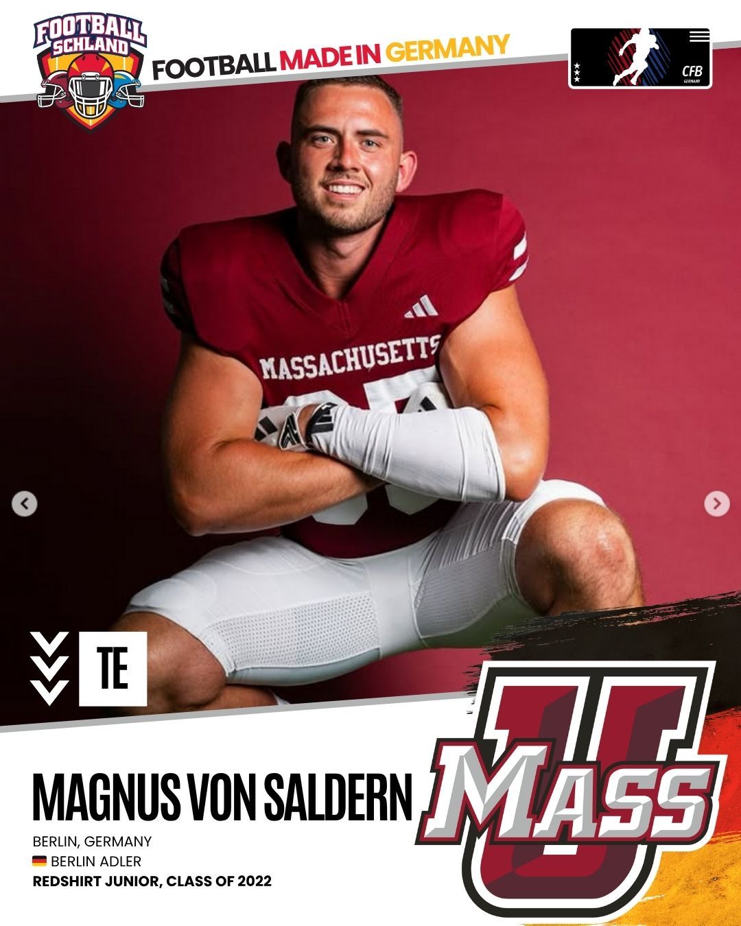 Magnus von Saldern Spielerkarte