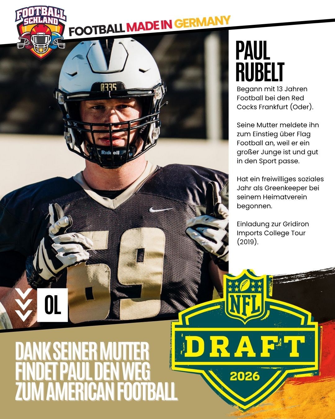 Paul Rubelt Spielerkarte