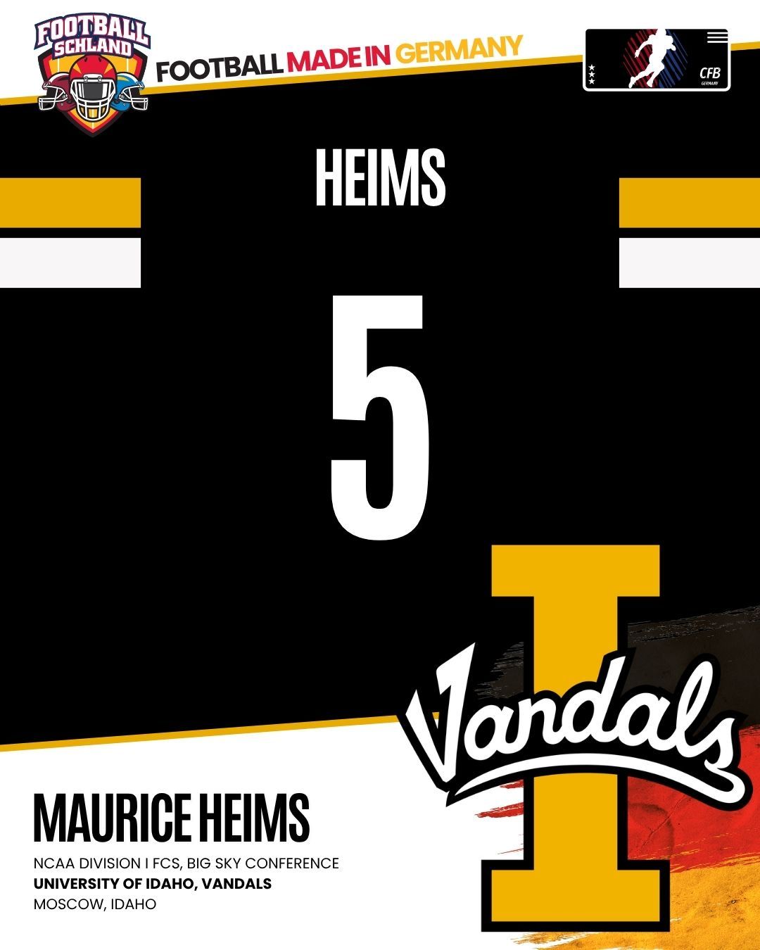 Maurice Heims Spielerkarte