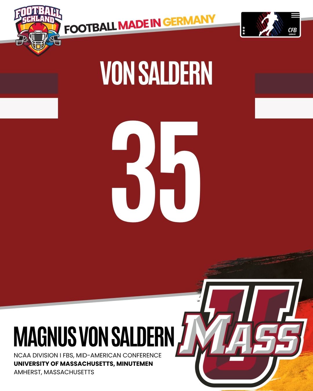 Magnus von Saldern Spielerkarte