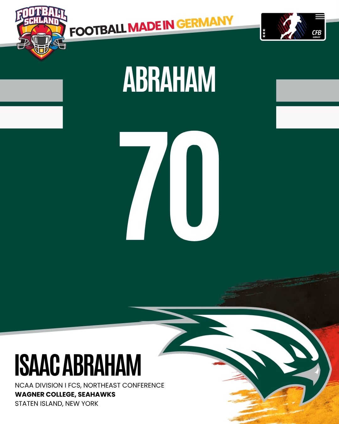 Isaac Abraham Spielerkarte
