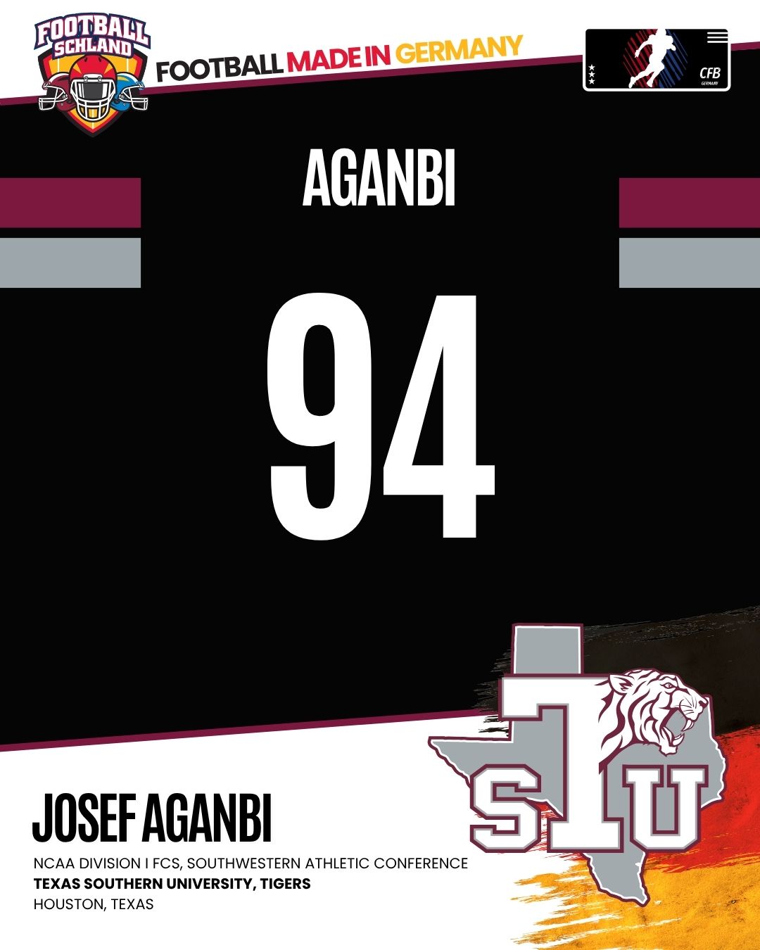 Josef Aganbi Spielerkarte