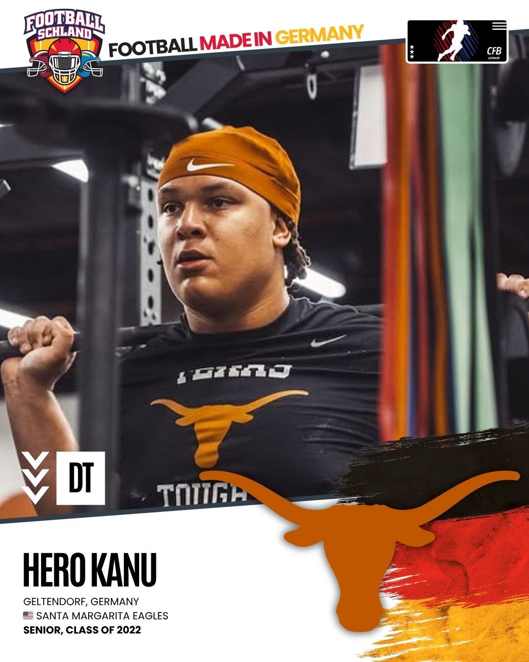 Hero Kanu Spielerkarte