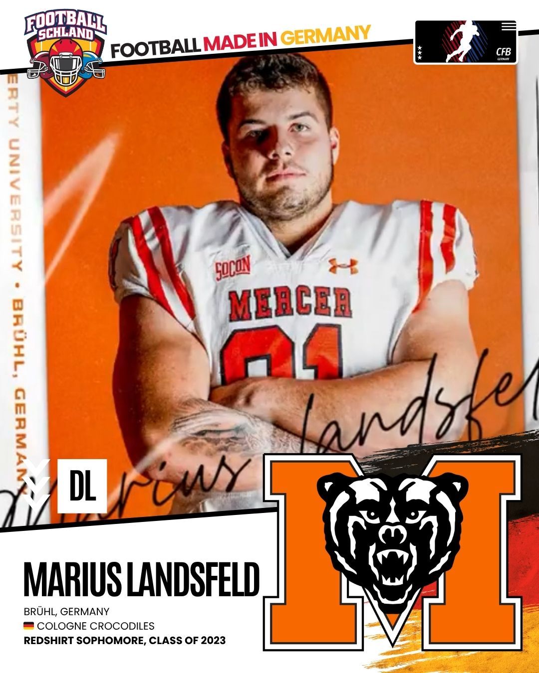 Marius Landsfeld Spielerkarte