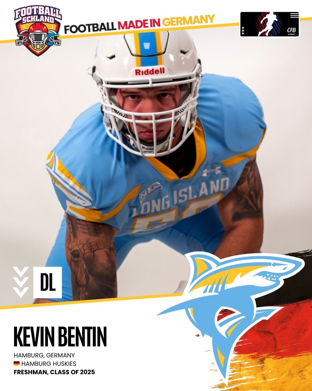 Kevin Bentin Spielerkarte