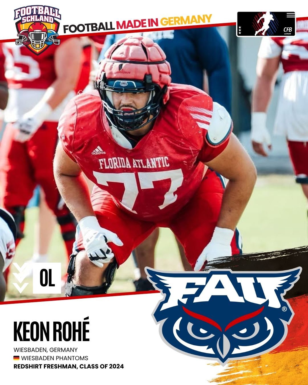 Keon Rohé Spielerkarte